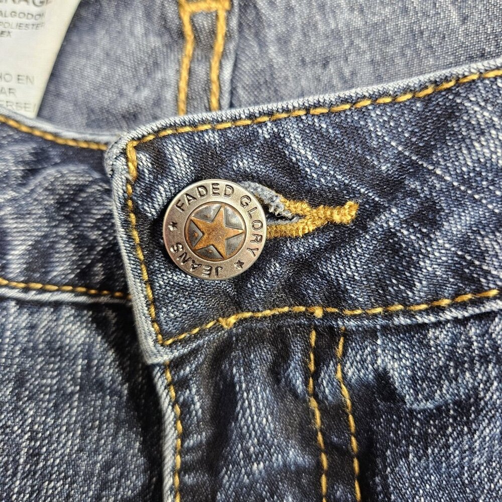 Faded Glory High Rise Stretch‎ Bootcut Jeans Womens 18W Blue Med Wash Denim - Picture 6 of 12